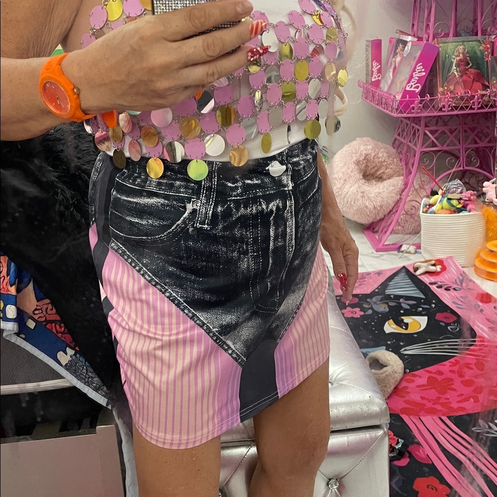 Pink and silver Sequin Top - Picture 2 of 4